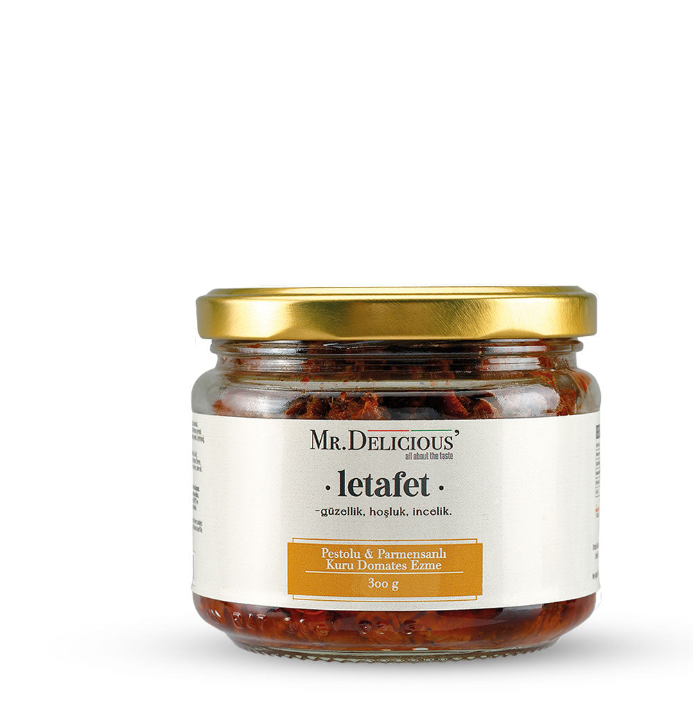 Pestolu parmesanlı kuru domates ezmesi 300 gr kavanoz