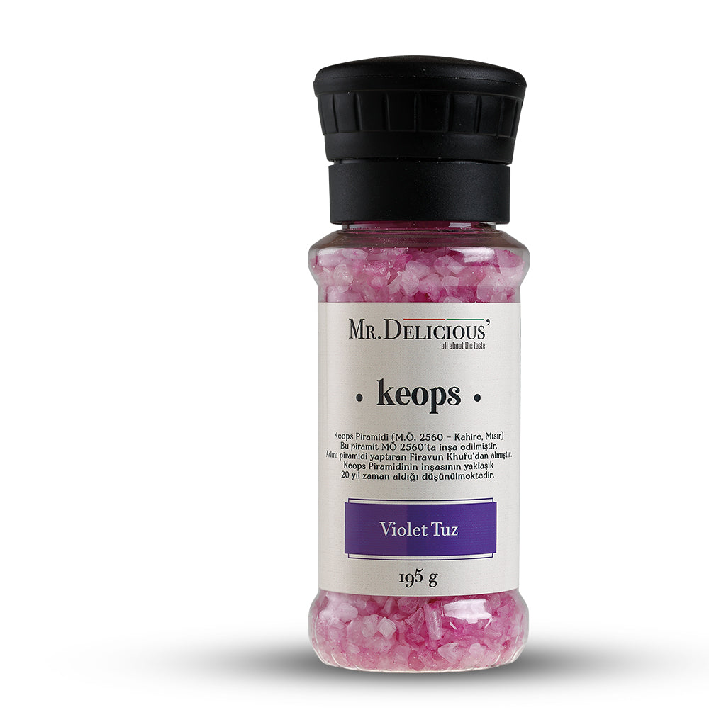 Violet Tuz 195 gr -keops- (öğütme değirmenli)