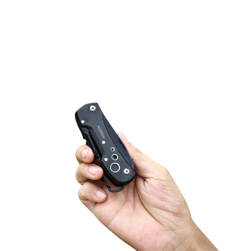 Çok Fonksiyonlu Siyah İsviçre Kamp Cep Çakısı