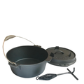 Gerçek Demir Döküm Kamp Tenceresi 25 cm (Dutch Oven)