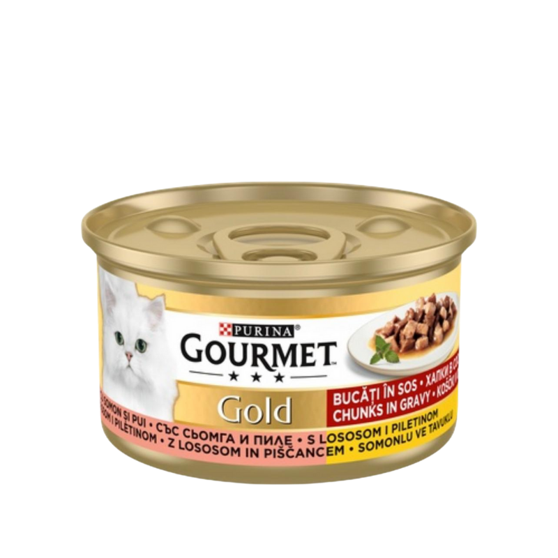 Tavuk Parçacıklı ve Somonlu Kedi Maması 85 Gr