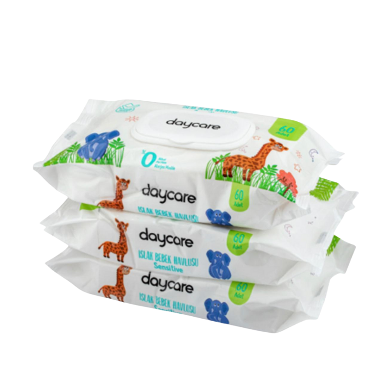 Daycare Sensitive Islak Havlu 3 X 60 Lı Paket