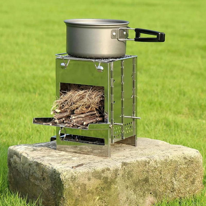 Katlanır Paslanmaz Çelik Outdoor Sobası