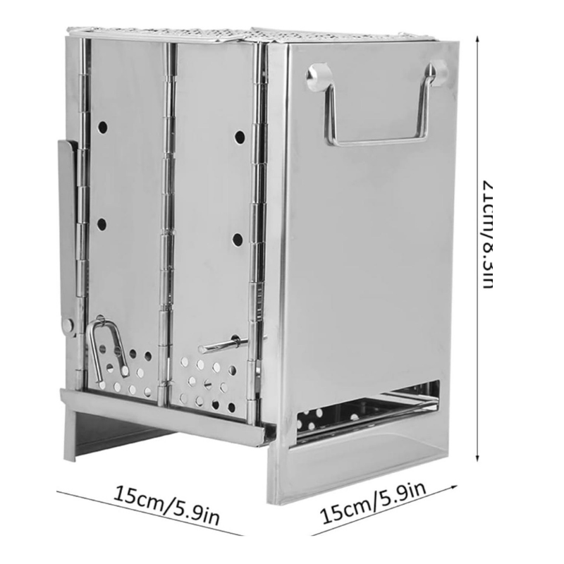 Katlanır Paslanmaz Çelik Outdoor Sobası