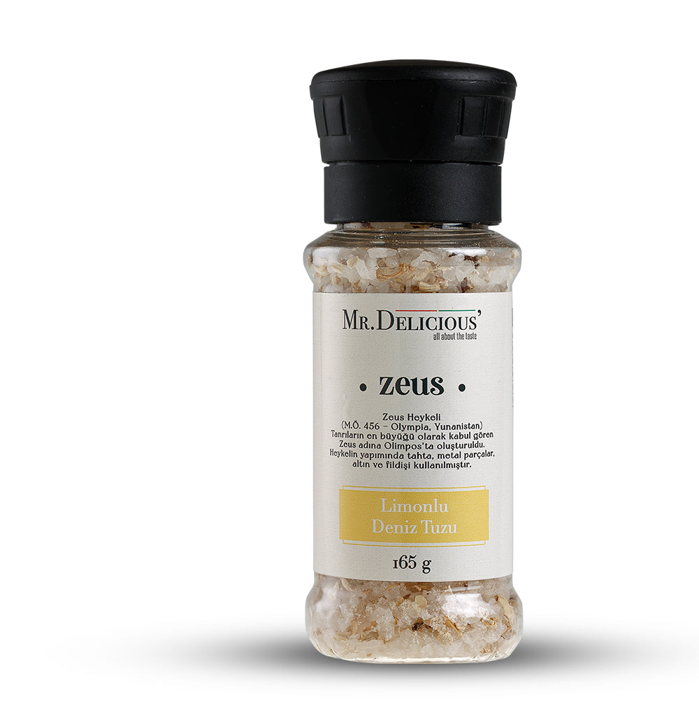 Limonlu deniz tuzu 165 gr -zeus- (öğütme değirmenli)